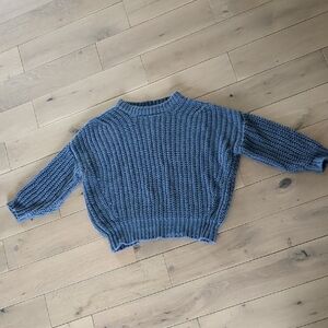 24" Pit-to-pit Babaa Blue Chunky Sweater